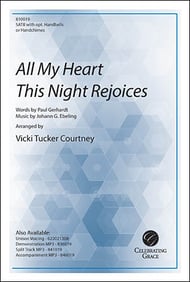 All My Heart This Night Rejoices SATB choral sheet music cover Thumbnail